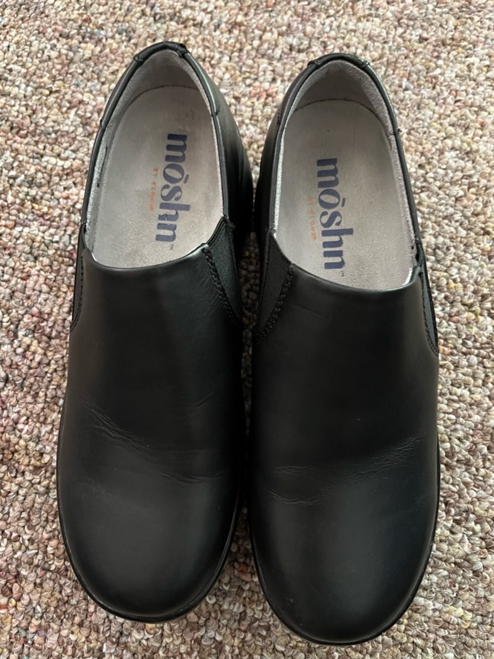 Mōshn Slip-On Casual Leather Shoes - Black